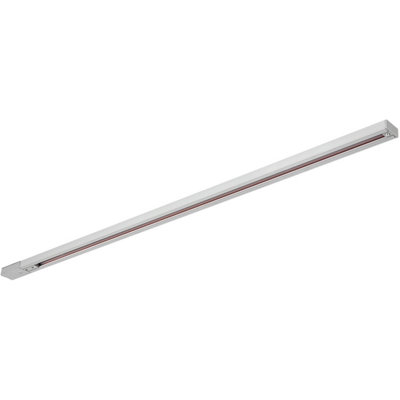 2m Commercial Lighting Display Track - Live & Dead Ends - Silver - Single Circuit