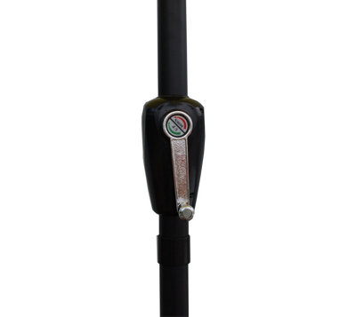 2m Cream Outdoor Crank and Tilt Garden Parasol - 4