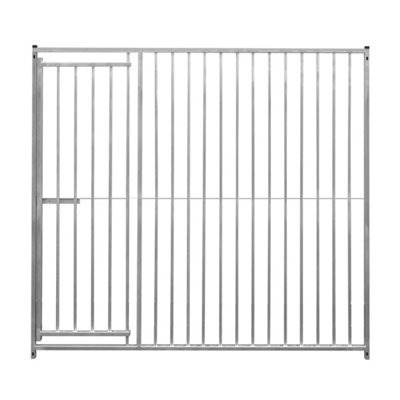 2m Dog Run Panel With Door - 8cm Bar Spacing