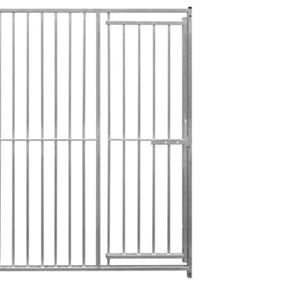2m Dog Run Panel With Door - 8cm Bar Spacing - 3