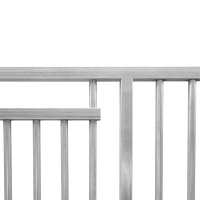 2m Dog Run Panel With Door - 8cm Bar Spacing - 6