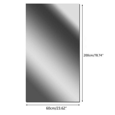 2M Flexible Mirror Sheets Mirror Paper Non Glass Mirror Tile Self ...
