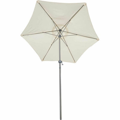 2M Garden Crank & Tilt Cream Parasol - 4