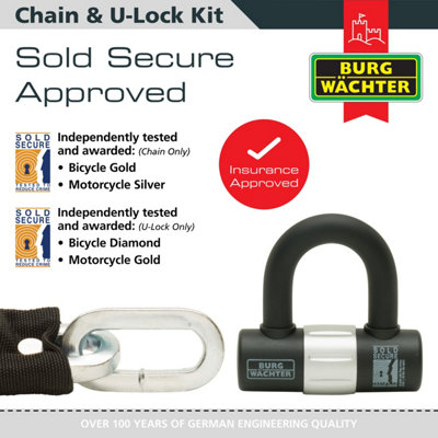2M HEAVY DUTY CHAIN AND U LOCK