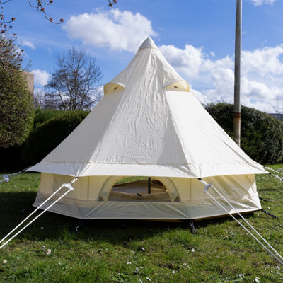 2m Mini Bell Tent Lite,  New for 2024,  zipped in groundsheet, compact & super lightweight