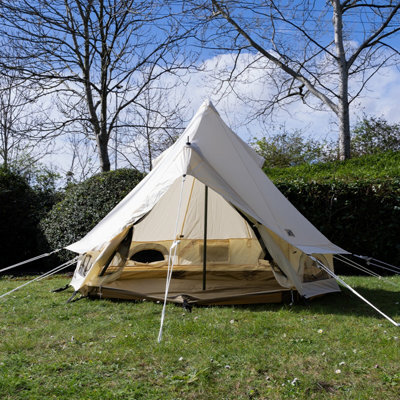 2m Mini Bell Tent Lite,  New for 2024,  zipped in groundsheet, compact & super lightweight