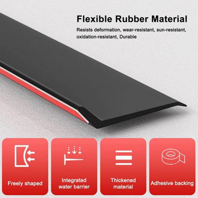 2m Self Adhesive Waterproof Window Water Barrier Strip 43mm Width ...