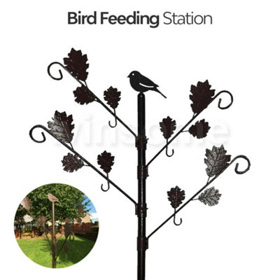 2m Wild Bird Feeding Station - Decorative Leaf