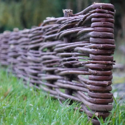 Willow Edging - Roll - Natural, 2m X 0.15m