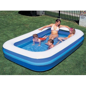 2m x 1.5m Giant Rectangular Inflatable Garden Kids / Family Paddling Pool