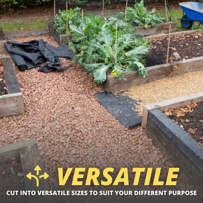2m x 10m Garden Weed Control Fabric Sheet - 3