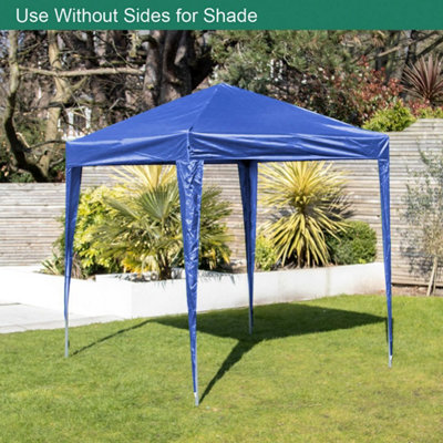 2m x 2m Blue Pop-Up Gazebo With Sides - 7