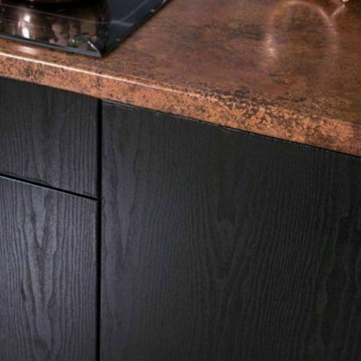 2m x 45cm Makeover Blackwood Woodgrain Self Adhesive Vinyl Stickyback Wrap Fablon