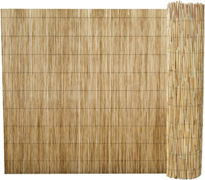 2m x 5m Split Natural Peeled Reed Screening Fencing Panel Bamboo Fence ...