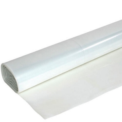 2M X 90M 500G Clear Heavy Duty Polythene Plastic Building Dust Rubble Sheet DIY