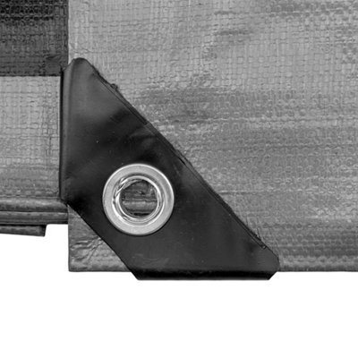 2m x2m Tough heavy duty waterproof tarpaulin/cover up tarp - 5