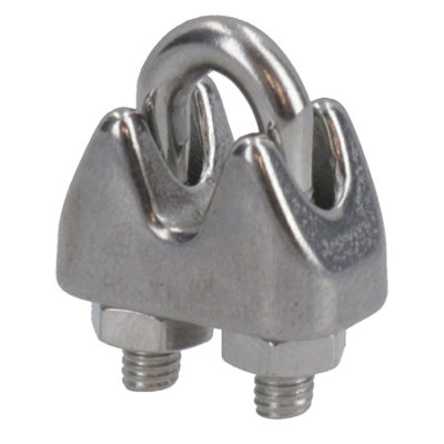 10 Wire Rope Grip Clap - T316 (A4) Arine Grade Stainless Steel Pack