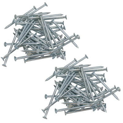 2mm x 38mm Round Headed Wire Nails Zinc Plated Timber Wood Building 100pk Price Comparisons | Compare The Build