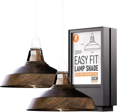 2Pack Light Shade Ceiling - Modern Brushed Copper Lampshade for Ceiling ...