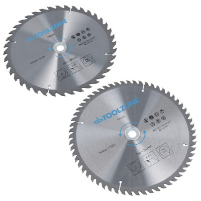 2pc 250mm Tct Circular Saw Blades With Adapter Rings Set 2pc 250mm