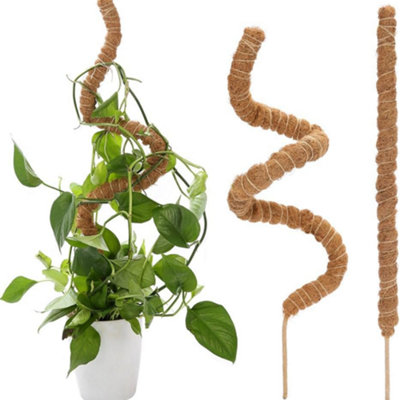 2pc 48'' Bendable Moss Plant Support Pole Stakes