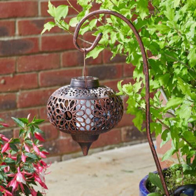 2pc Damasque Solar LED Lantern Stake Lights - 4
