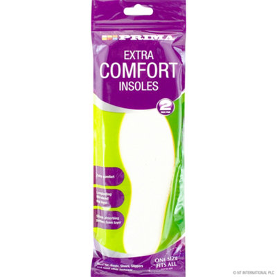 2Pc Extra Comfort Long Lasting Shock Absorbing Anti Odour Insoles Uk 3-11 Shoes