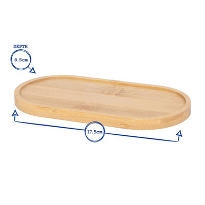 2pc Glass Soap Dispenser Set with Bamboo Tray & Labels - 500ml - Clear/Black - 4