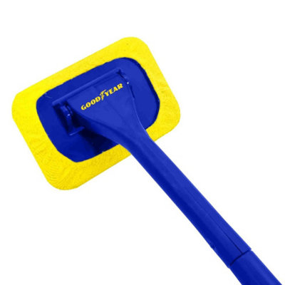2pc Goodyear Windscreen Wonder Microfibre Cleaning Defogging Pad Long Handle - 5