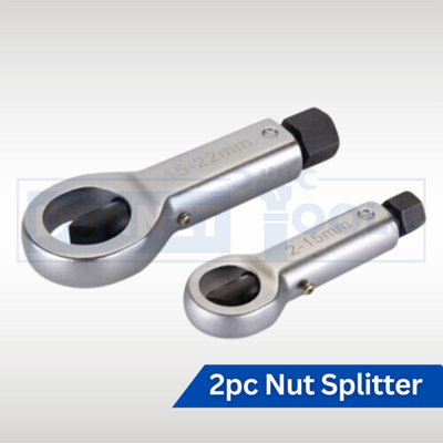 2pc Nut Splitter Set Tool Broken Damaged Removing Splitting Corroded Stuck