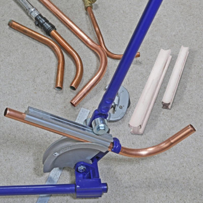 2pc Pipe Bender Guides Aluminium Profiles 15mm 22mm Plumbing Copper Tubes