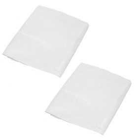 2pc Polythene Dust Sheets Cover For Decorating Painting Waterproof 9ft x 12ft