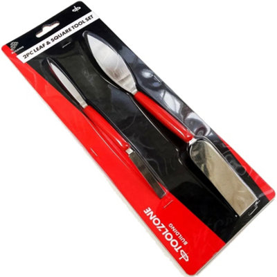 2Pc Small Tool Leaf & Square Set Trowel Pointing Large Finishing ...