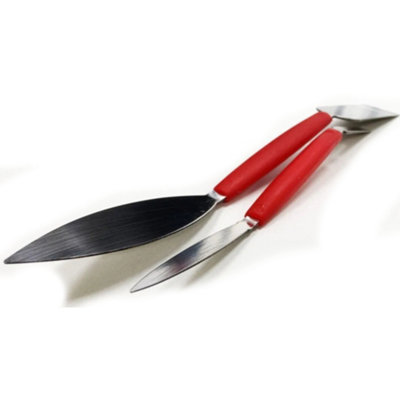 2Pc Small Tool Leaf & Square Set Trowel Pointing Large Finishing ...