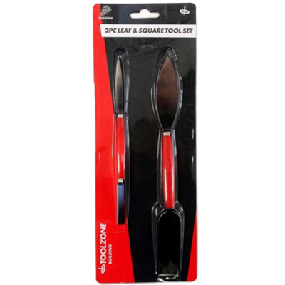 2Pc Small Tool Leaf & Square Set Trowel Pointing Large Finishing ...