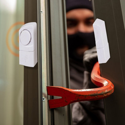 2Pc Window Door Entry Alarm Kit Home Shed Security Wireless Safety Set