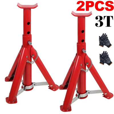 2Pcs 3 Ton Heavy Duty Axle Stand for Car Caravan