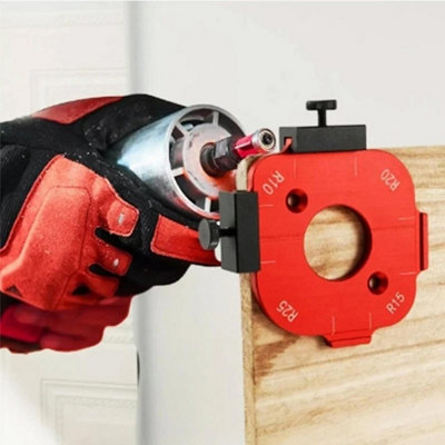 2Pcs 4-in-1 Aluminum Alloy Woodworking Corner Radius Router Jig
