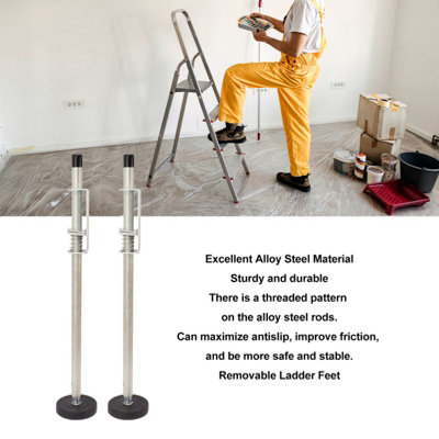 2pcs Adjustable Ladder Leveler - 60cm for Stabilizing Ground and Platform Support