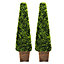 2pcs Boxwood Tree Artificial Topiary Tree Plant Fake Indoor Outdoor Plant H 120 cm