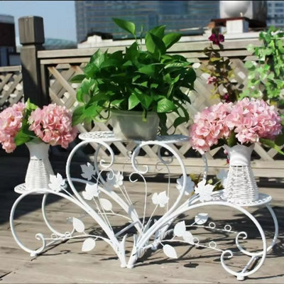 2PCS Classic Tall Plant Stand Art Flower Pot Holder