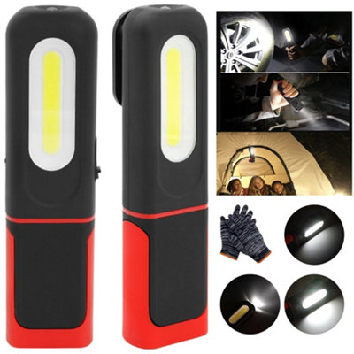 2PCS COB LED-Work Light Mechanic Work Shop Inspection Hand Torch