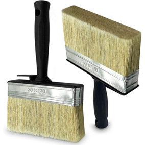 2Pcs Fence Paint Brushes, Block Brush Set, Decking Paint Brush, Shed and Fence Brush, Masonry Paint Brush