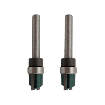 2pcs Flush Trim Router Bits with Top Bearings 1/4