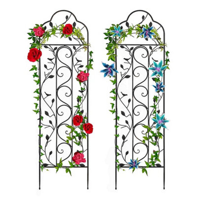 2Pcs Garden Arch Pergola Outdoor Gazebo Decoration Screwless Design Pergola For Climbing Plants 42cm W