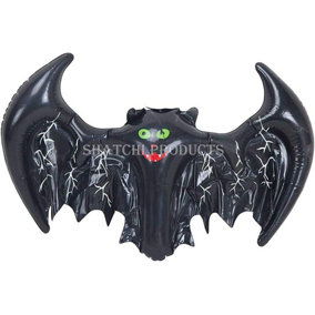 2Pcs Halloween Inflatable Bats - Scary Spooky Party Decor (46cm x 36cm)