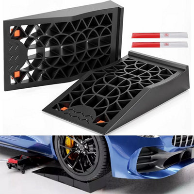 2PCS Heavy Duty Car Van Ramps 5 Ton Total Capacity Low Profile