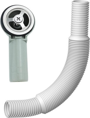 Overflow Pipe,Kitchen Sink Overflow Kit,With Upward Square Overflows,Extendible Tube For Bathroom/Kitchen Sink