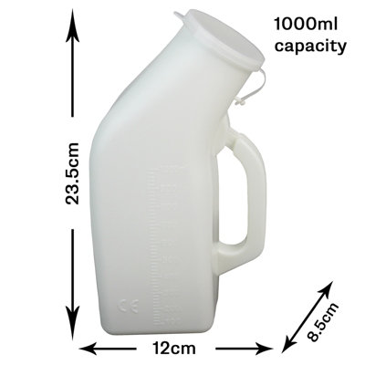 2pcs Male Female Urinal Urine Bottle Unisex Portable Outdoor Toilet Travel Camp - 7