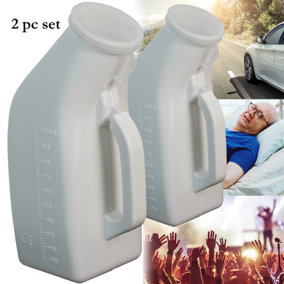 2pcs Male Urine Urinal Bottle Portable Outdoor Men Toilet Car Travel Camping